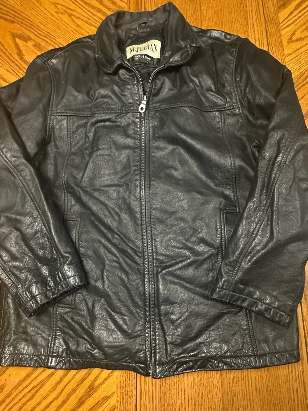M. Julian Wilsons Leather The Leather Experts Jacket Mens Size Medium Black